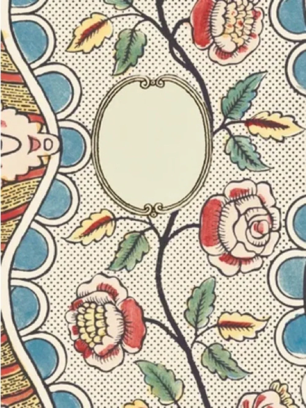NWT Antoinette Poisson 15A Guirlandes et Festons French Domino Paper Notebook